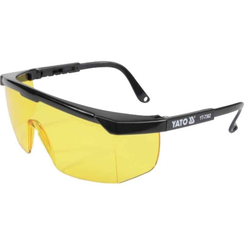 Yato YT-7362 Yellow Polycarbonate Safety Glasses, TYPE 9844