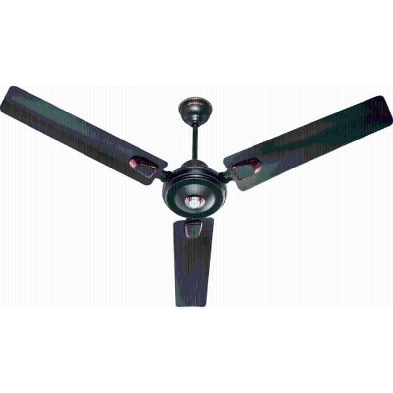 Airelec Gloria Deco 1200mm Smoke Brown 0.5W LED BLDC Ceiling Fan with Remote, 28W, 370rpm, 3 Blade, 5 Star with 2 Years Warranty (Pack of 2), AIRCFG10