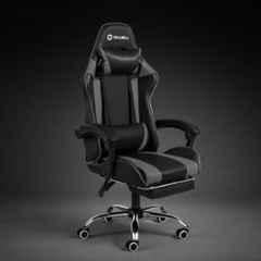 Cellbell Konquer Faux Leather High Back Grey & Black Gaming Chair, C301