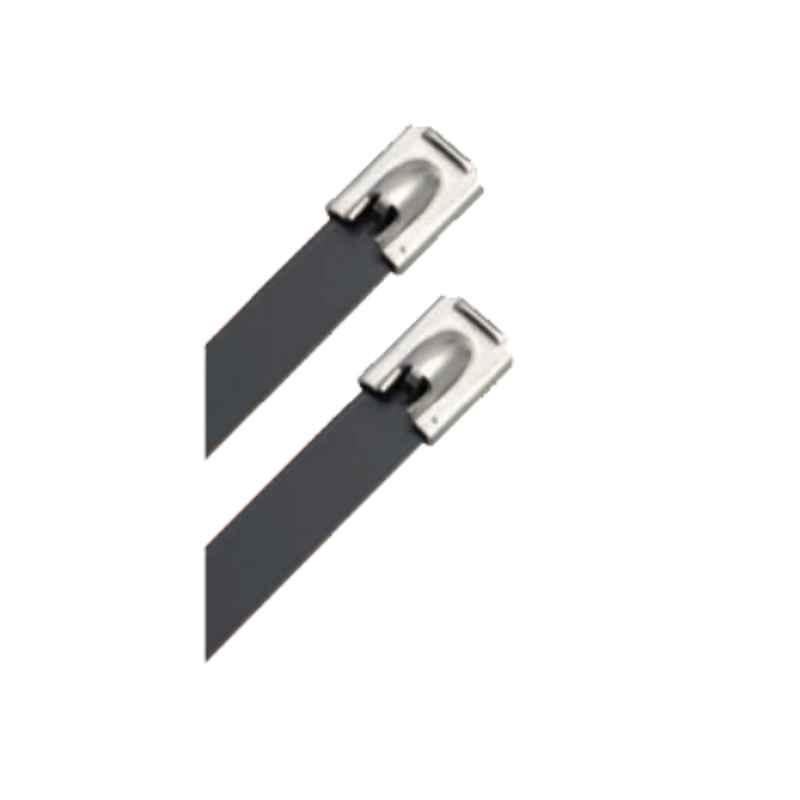 R-Loc 100 Pcs 12.7x360mm SS316 Heavy Duty Coated Ball Lock Cable Ties Bag, BC126-360