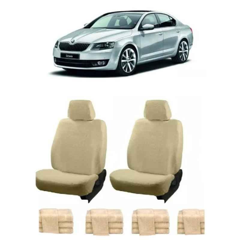 Oscar Beige Aut-Sn-4246 Towel 1 Pcs\\Set Skoda Octavia Car Seat Cover