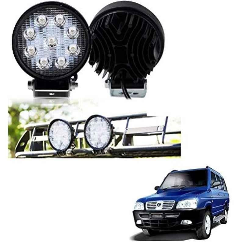 Kozdiko 2 Pcs 27W 4 inch 9 LED Waterproof Round White Fog Light Set with Mounting Brackets for ICML Rhino, kozd_19962