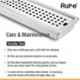 Ruhe 32x5 inch 304 Grade Stainless Steel Shower Drain Channel Palo with Collar, 16-0111-16