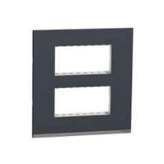 Schneider Electric Unica Pure 8 Module Plastic Grey Surround Grid Plate, UNSCP8MSQ_GY