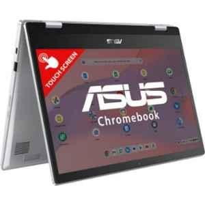 Asus CX1400FKA-EC0168 Transparent Silver ChromeBook with Intel Celeron Dual Core N4500 8GB/eMMC/128GB Chrome OS & 14 inch Touchscreen Display, 90NX05A1-M005Y0