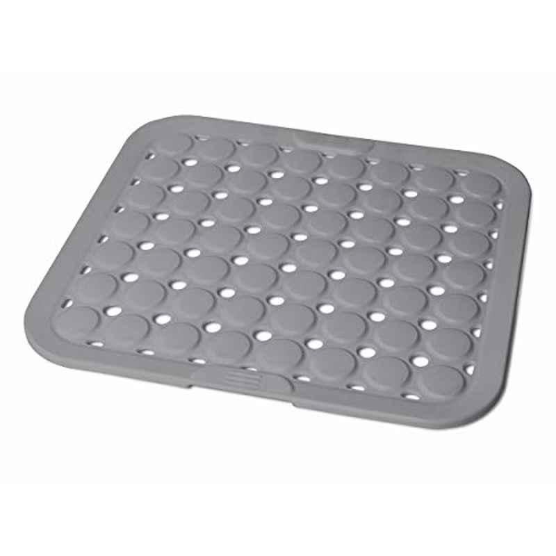 Addis Light Grey Soft Cushion Protection Kitchen Mat, 518446