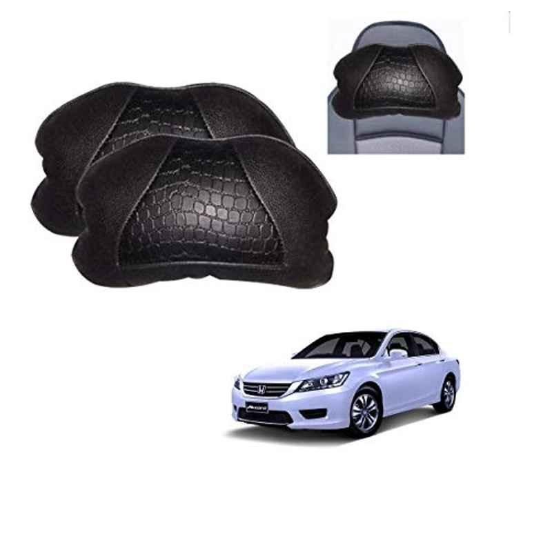 Kozdiko 2 Pcs Black Neck Rest Cushion Pillow Set for Honda Accord