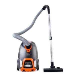 Eureka Forbes Stellar 1600W 2.5 Litre 23kPa Grey & Orange Dry Vacuum Cleaner with Accessories, GFCDFSTER00000