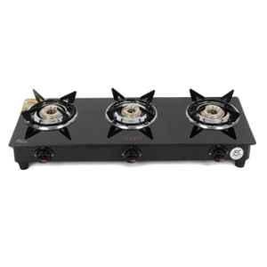 sunflame gas stove 3 burner auto ignition