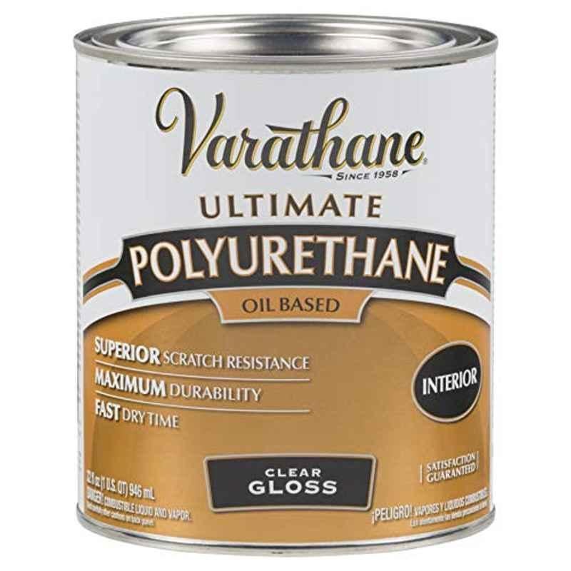 Rust-Oleum Varathane 946ml Polyurethane Clear Gloss Premium Oil-Based Coating, 9041H