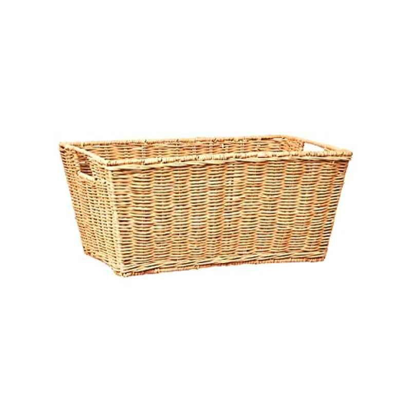 Homesmiths 40x26x18cm Rattan Natural Tray, Size: Medium