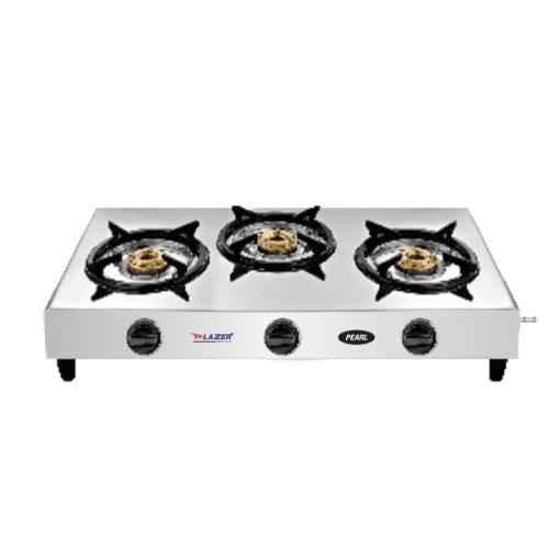 Three Burner Glass Top Stoves - Glass Cook Top Pearl Digital Gas Stove SU-3B-355  Manufacturer from New Delhi