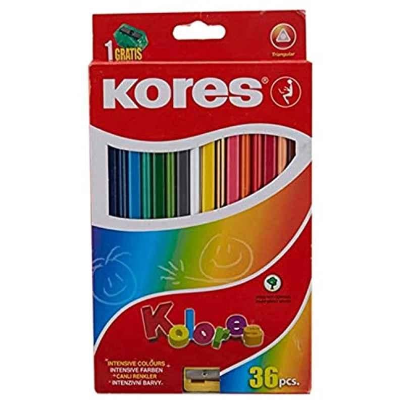 Kores 36 Pcs Colour Pencil Box
