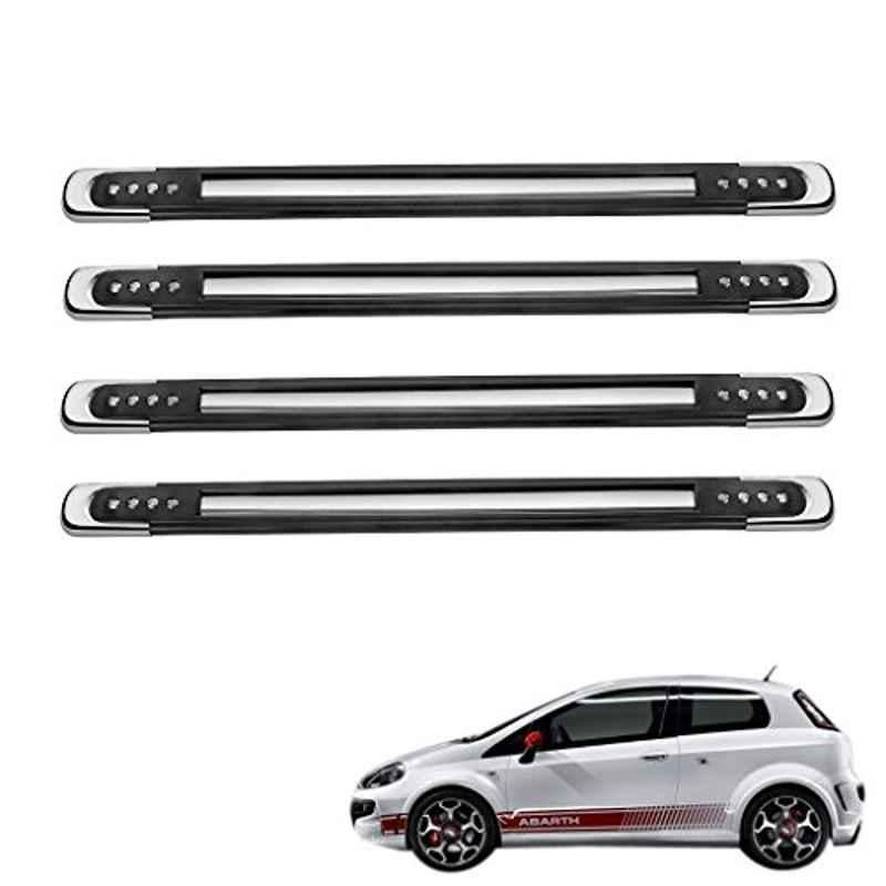Kozdiko 4 Pcs Designer Black Bumper Protector Set for Fiat 500 Abarth, Koz-38314