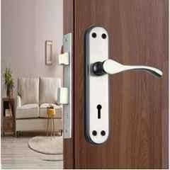 Onjecx 7 inch Carbon Steel Silver Double Action Mortise Door Lock Set, BML65+S072MBS