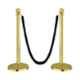 Ladwa 2 Pcs Stainless Steel Queue Manager Pillar Set with Velvet Rope, LSI-QPG-BLRP2