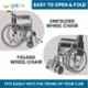 Entros Light Weight Regular Foldable Chromed Steel Wheelchair, KL809