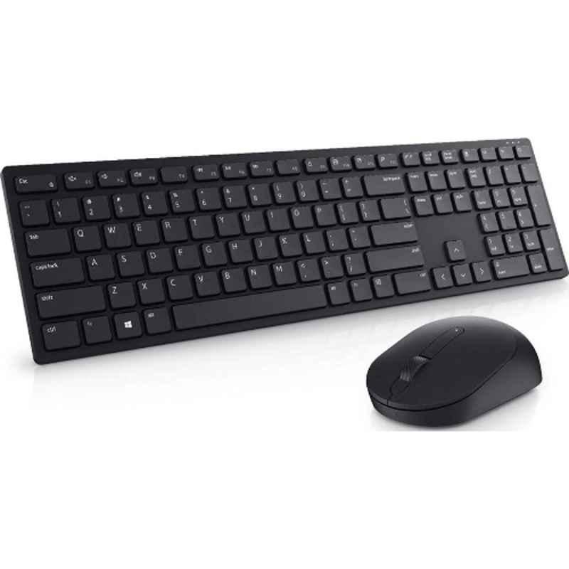 Dell Pro 2.4GHz Black Interface Wireless Keyboard & Mouse, KM5221W