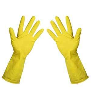 SSWW Medium Yellow Rubber Turf Hand Gloves, SSWW405 (Pack of 180)