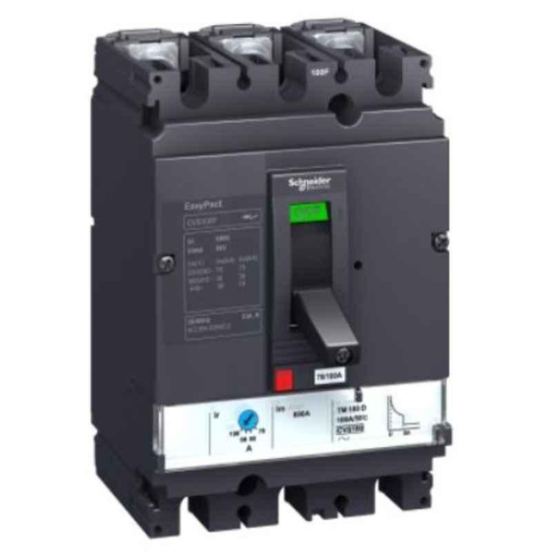 Schneider EasyPact CVS100BS 16A 3 Pole 3D TMD Trip Unit Circuit Breaker, LV510930