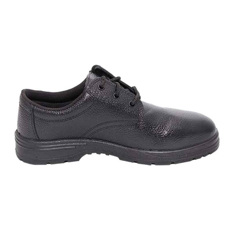 Lancer TP 200 Steel Toe Black Work Safety Shoes, Size: 6