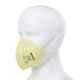 Mallcom M 3102P Protective Gear Yellow Face Mask (Pack of 50)
