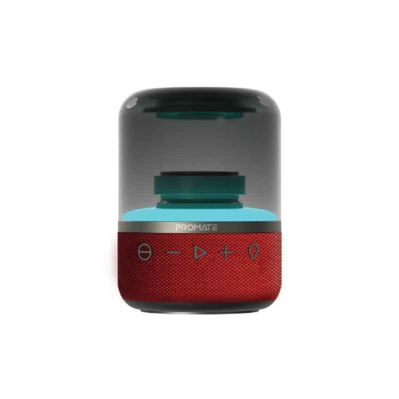 Promate lumiSound GLITZ 8W Red 360 deg Surround Sound Speaker