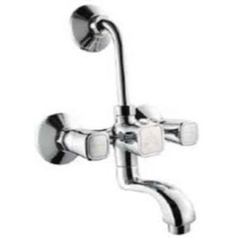 Hindware Dove Chrome Brass Wall Mixer with Provision for Over Head Shower, F740020