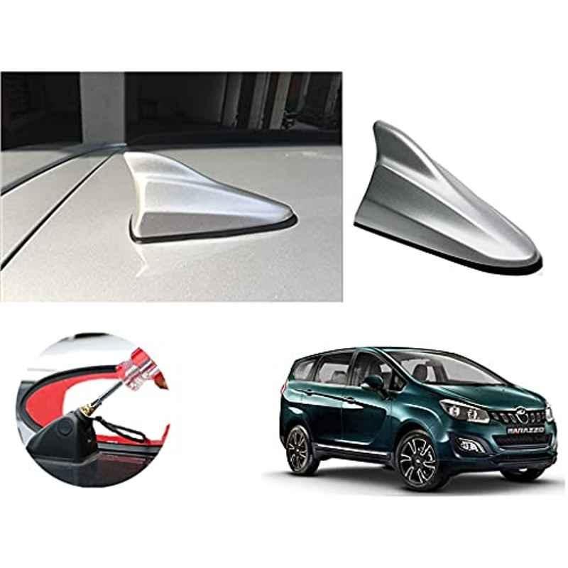 Auto Pearl ABS Silver Universal Replacement Shark Fin Car Roof Antenna For Mahindra Marazzo 2019