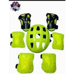 STYRKR Plastic & EVA Foam Neon Protective Skating/Cycling Guard Kit | Multi Sport Gear for Kids 144 Cycling Kit