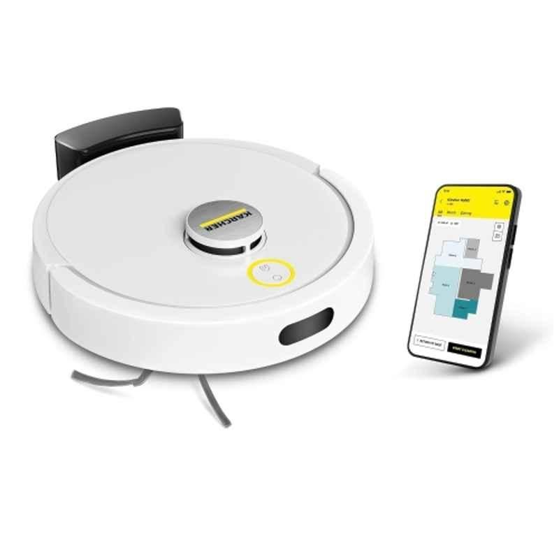 Karcher RVC 3 15000Pa White Robot Vacuum Cleaner & Mop with Ultra-Strong Suction, LiDAR Navigation & Wi-Fi App Control, 1.269-110.0