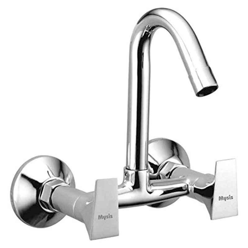 Mysis M-GL-17 Global Brass Chrome Finish Sink Mixer with Swivel Spout