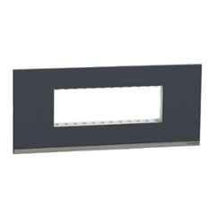 Schneider Electric Unica Pure Plastic Surround Grid Plate, UNSCP6M_GY (Pack of 5)