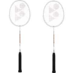 Yonex GR 303 i 85g White Strung Badminton Racquet (Pack of 2)