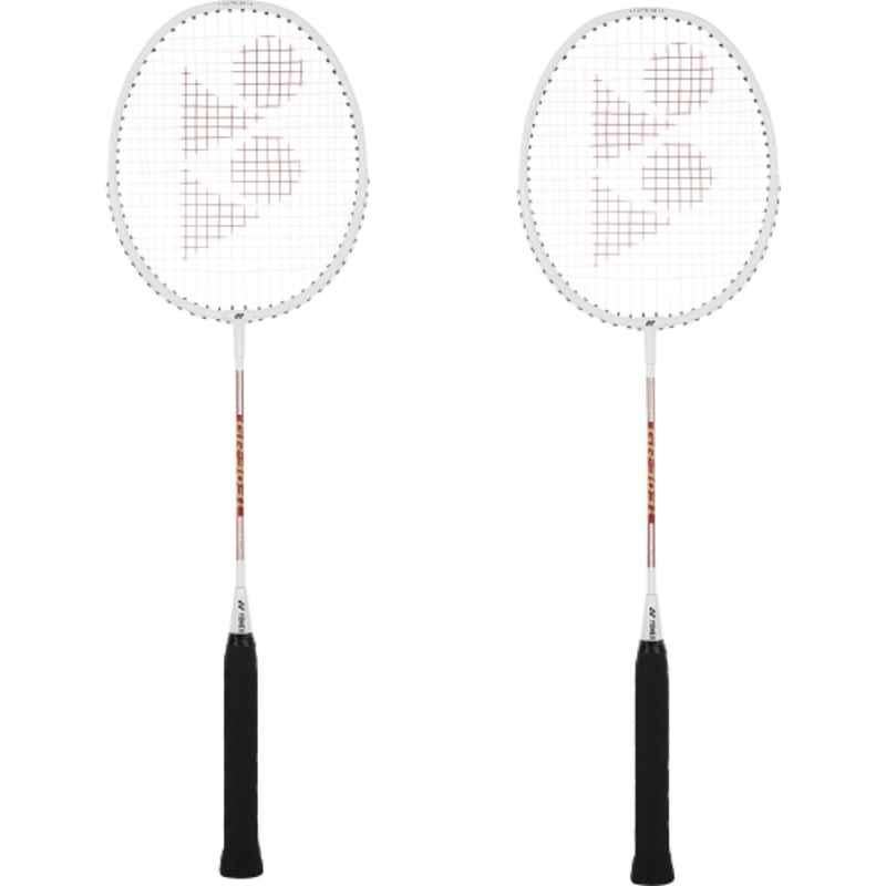 Yonex GR 303 i 85g White Strung Badminton Racquet (Pack of 2)