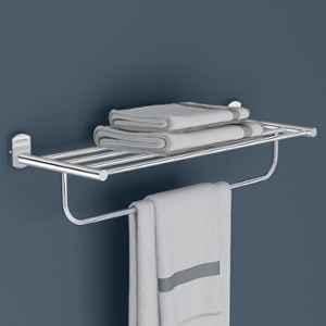 Plantex 304 Grade Stainless Steel 24 inch Towel Rack/Towel Stand/Towel Bar/Towel Hanger for Bathroom/Bathroom Accessories Parv (Chrome)