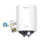 Candes Glanzo 15L 2000W Metal White 5 Star Glass Line Automatic Storage Electric Water Heater, 15Glanzo1CC