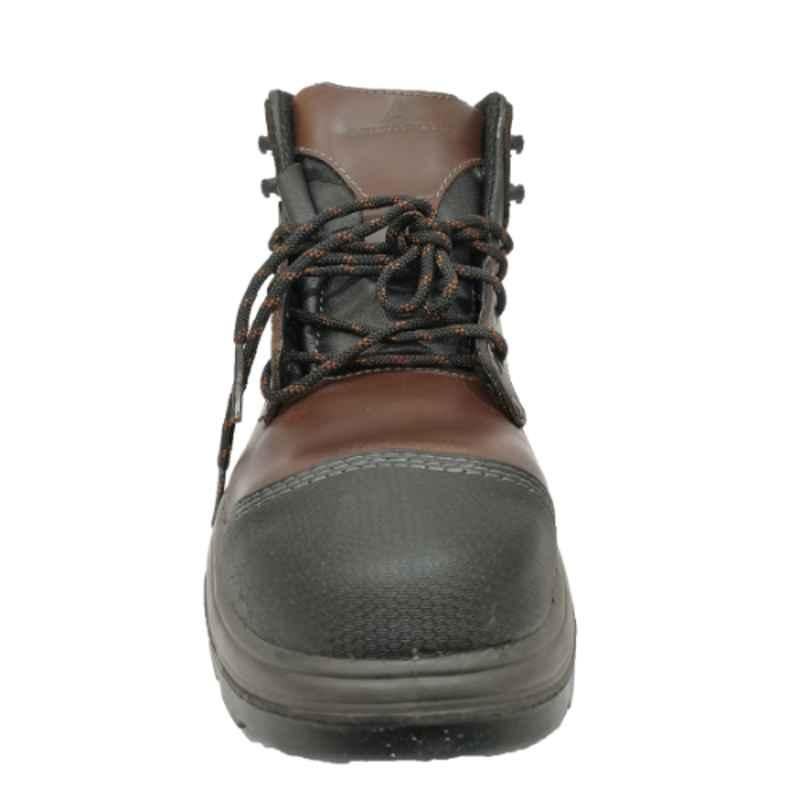 Deltaplus VE S3 Frontera Leather Brown TPU Safety Shoes, Size: 41