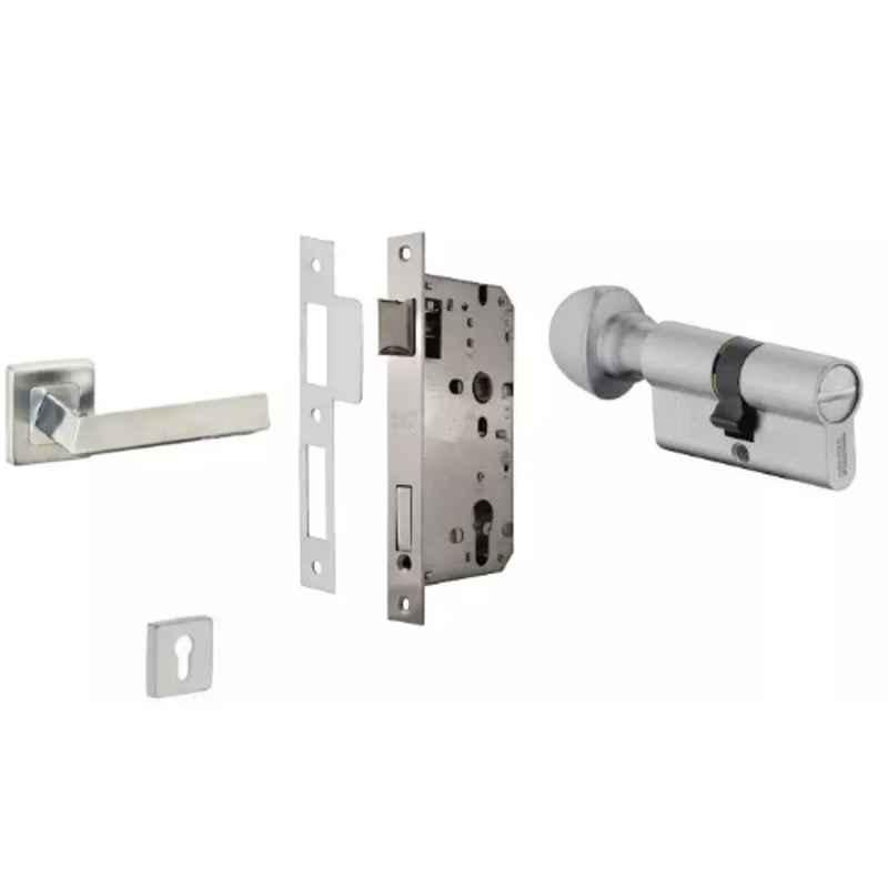 Dorset ML Series Fabio 70mm Stainless Steel Door Handle Lock Set with Coin & Knob
