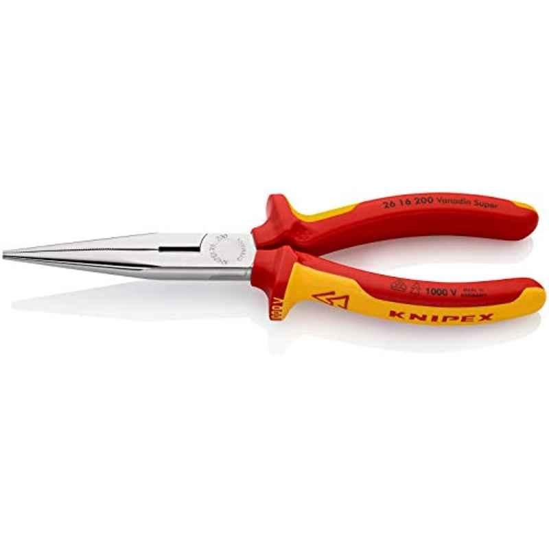 Knipex 200mm Insulated Stork Beak Needle Nose Plier, 26 16 200 SB