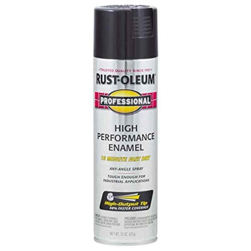 Rust-Oleum Professional 15 Oz Black 7579838 Gloss High Performance Enamel Spray