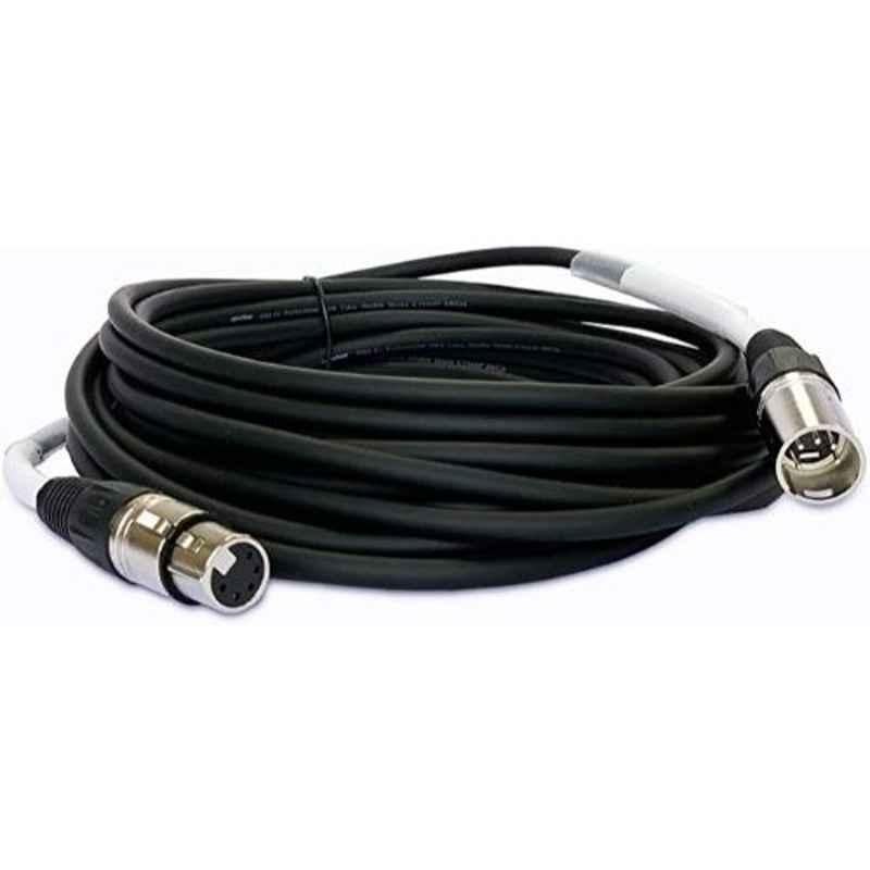 XLR  5m PD5DMX Black Audio Cable with XLR Connectors M/F