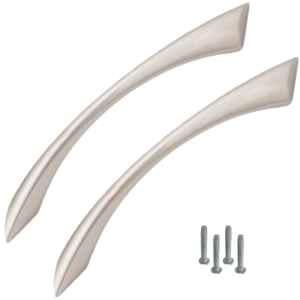 Atom 212 6 inch Silver Satin Finish Zinc Cabinet Pull Handle (Pack of 2)