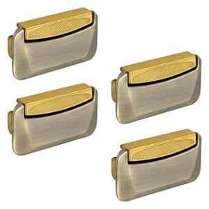 Plantex 3 inch Zinc Brass Antique & Gold Drawer Kadi for Home & Office, APS-DTK-295 (Pack of 4)