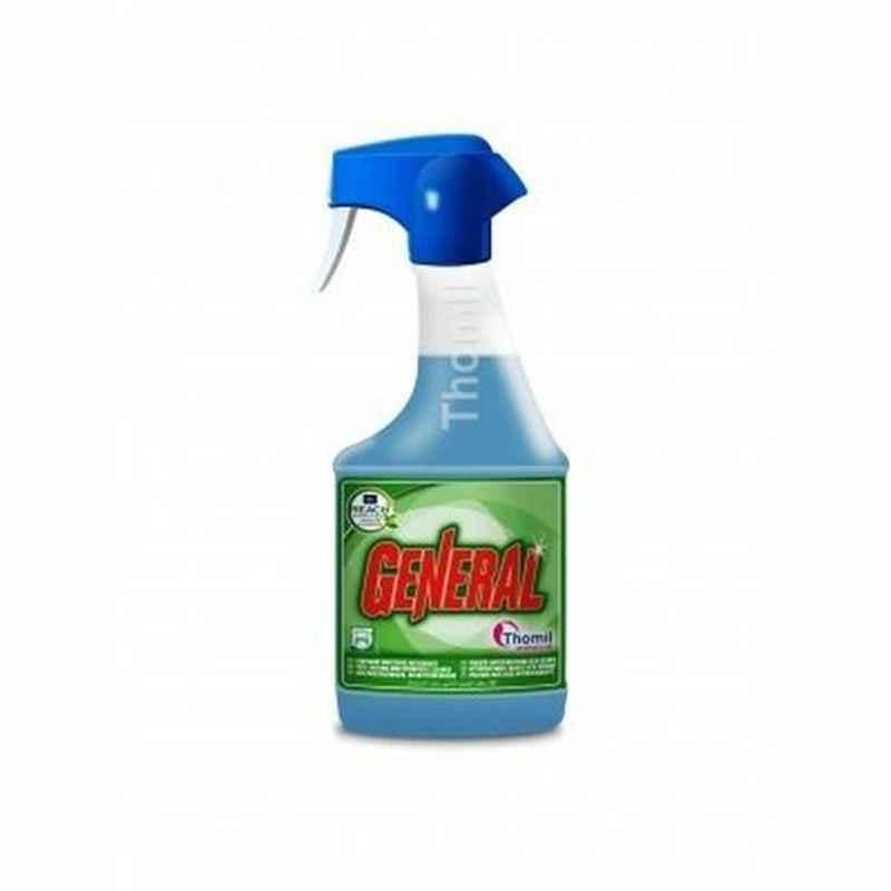 Thomil General Self-drying Multipurpose Cleaner, LLG002, Floral Aroma Scented, 750ml, Blue, PK12