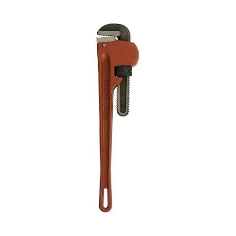 Stanley 450mm Cast Iron Red Heavy Duty Pipe Wrench, 87-625