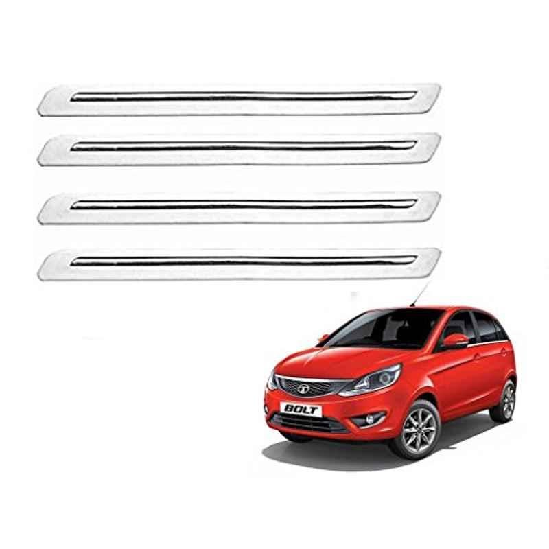 Kozdiko 4 Pcs White Car Bumper Protector Set for Nissan Sunny