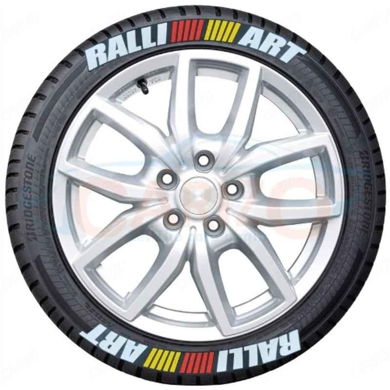 Carizo 15 Pcs Rubber Ralli Art Design 3D Tyre Sticker Kit
