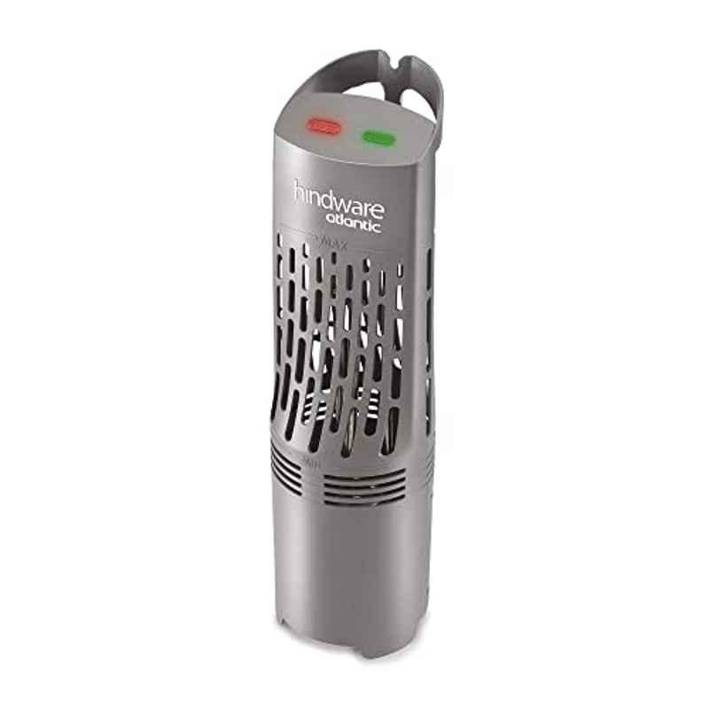 Hindware Atlantic Kweik 1500W Plastic Grey Portable Wall Mount Water Heater with Thermostat, Overheat Protection & 2 Years Warranty, PWHKWXXXGXX15F