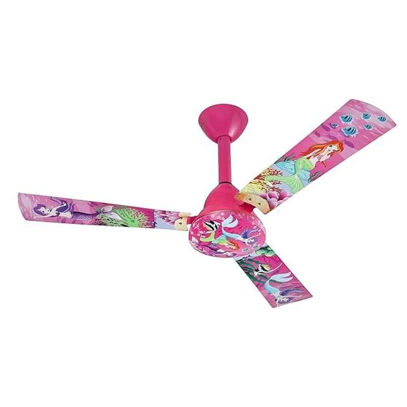 Relaxo Alilen Pk 50w Pink Cartoon Themed High Sd Ceiling Fan For Kids Sweep 1200 Mm Online At 2099